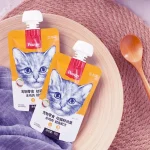 پودینگ بچه گربه ونپی طعم مرغ و ماهی کاد مدل کیتن (چینی نارنجی) وزن 90 گرم Wanpy Cat - تصویر 2