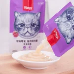 پودینگ گربه ونپی طعم ماهی تن (چینی بنفش) وزن 90 گرم Wanpy Cat - تصویر 2