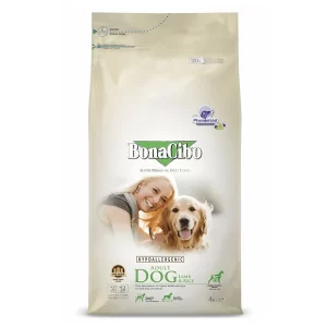 غذای خشک سگ بالغ حساس با طعم بره و برنج برای تامین انرژی بوناسیبو (Hypoallergenic Adult) وزن 4 کیلوگرم