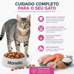 غذای خشک گربه بالغ مونلو طعم مرغ و سالمون مدل میکس حاوی دانه‌های تشویقی وزن 1 کیلوگرم (زیپ کیپ فله ای) Monello Mix - تصویر 5