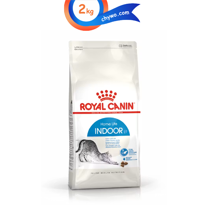 royal-new-05 غذا خشک گربه بالغ خانگی رویال کنین مدل ایندور طعم مرغ وزن 2 کیلوگرم Royal Canin Indoor 27 - Image 1