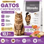 غذای خشک گربه عقیم مونلو طعم ماهی سالمون و بوقلمون مدل استرلایزد وزن 10 کیلوگرم Monello Sterillised - تصویر 2