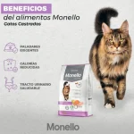 غذای خشک مونلو استرلایزد گربه عقیم طعم سالمون و بوقلمون وزن 1 کیلوگرم (زیپ کیپ فله) Monello Sterilised - تصویر 4