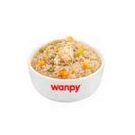 پوچ گربه ونپی طعم مرغ و سبزیجات (بنفش) وزن 80 گرم Wanpy Pet Treats - تصویر 2