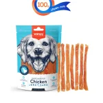 تشویقی سگ ونپی طعم مرغ مدل نواری وزن 100 گرم Wanpy Chicken Jerky Bars