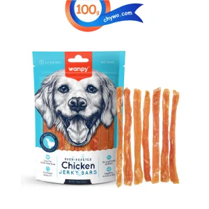 تشویقی سگ ونپی مدل نواری طعم مرغ وزن 100 گرم Wanpy Chicken Jerky Bars