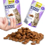 تشویقی گربه بالغ جیم کت طعم اردک وزن 60 گرم GimCat Nutri Pockets - تصویر 3