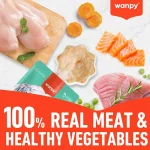 پودینگ سگ ونپی طعم اردک حاوی هویج و نخودفرنگی وزن 90 گرم Wanpy Dog Tasty Meat Paste Duck - Image 5