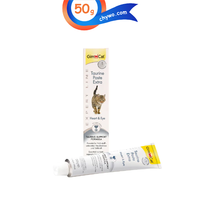 gimcat-taurine-01 خمیر تائورین گربه جیم کت مناسب تقویت بینایی و قلب وزن 50 گرم GimCat Taurine - Image 1