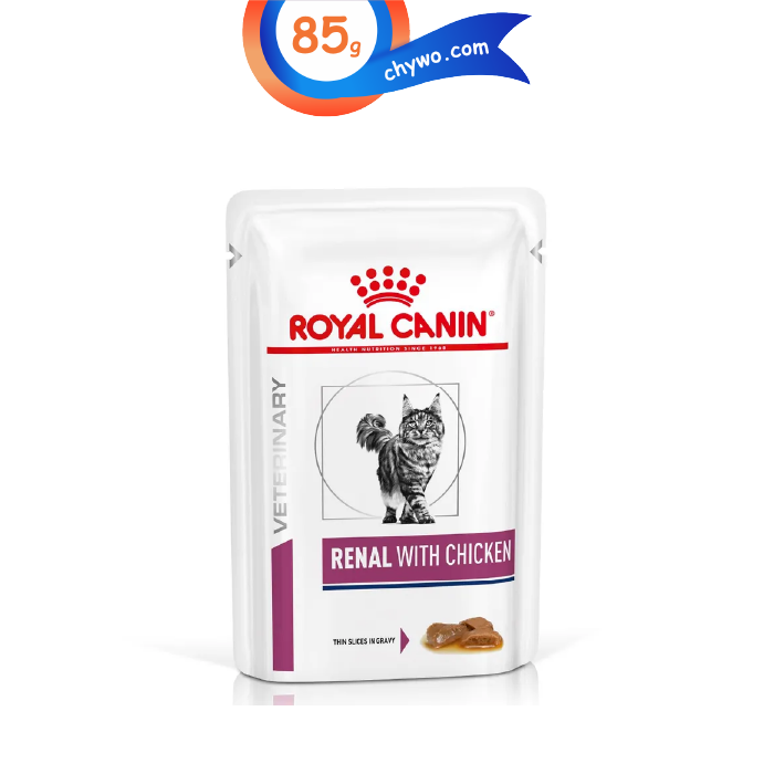 royal-new-wet-food-21 پوچ گربه رویال کنین مدل رنال مناسب کلیه ها طعم مرغ وزن 85 گرم Royal Canin Renal - Image 1