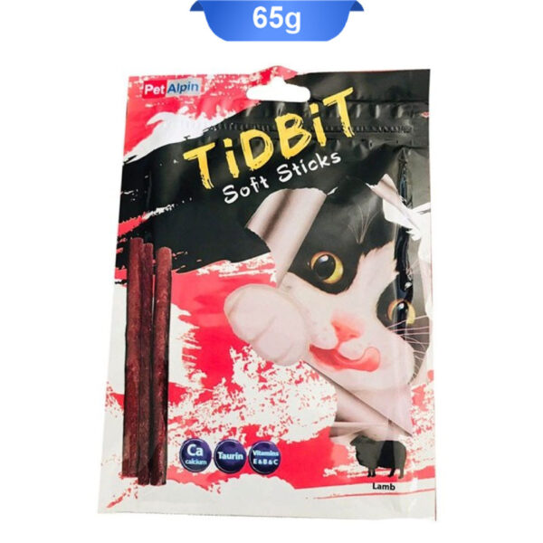 تشویقی مدادی گربه طعم بره تیدبیت (TidBit) وزن 65 گرم کد 105037 - Image 1