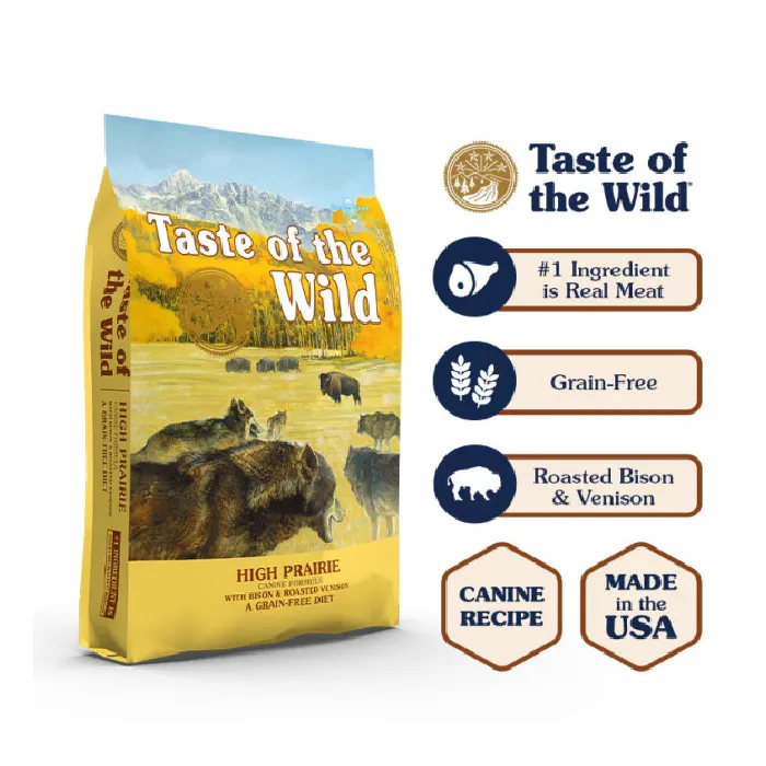 غذا خشک سگ بالغ تیست آف د وایلد طعم گوشت شکار و گاومیش | Taste of the Wild غذا خشک سگ بالغ تیست آف د وایلد طعم گوشت شکار فله ای