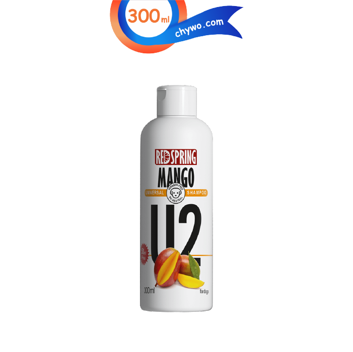 redspring-n-e-04 شامپو سگ رد اسپرینگ مدل U2 مناسب انواع پوست عصاره انبه حجم 300 میلی لیتر RedSpring Mango - Image 1