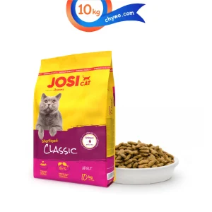 غذای خشک گربه عقیم جوسی کت مدل کلاسیک طعم سالمون و مرغ وزن 10 کیلوگرم Josicat Classic Sterilised
