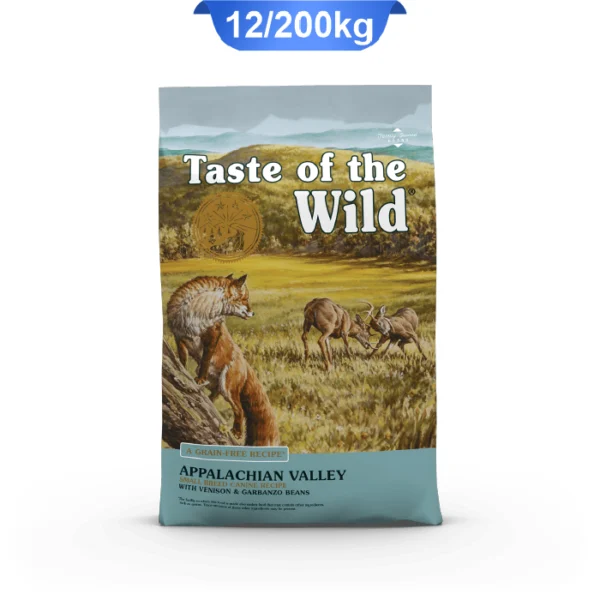 غذای خشک سگ بالغ نژاد کوچک تیست آف د وایلد طعم گوشت گوزن و لوبیا گاربانزو | Taste Of The Wild Applacian Valley