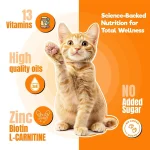 خمیر مولتی ویتامین گربه جیم کت برای تقویت سیستم ایمنی وزن 50 گرم GimCat Multi Vitamin Professional - تصویر 2