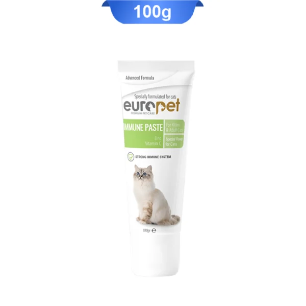 خمیر تقویت سیستم ایمنی گربه یوروپت وزن 100 گرم