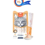 بستنی گربه ونپی طعم مرغ و خرچنگ بسته 5 عددی Wanpy Creamy Treat