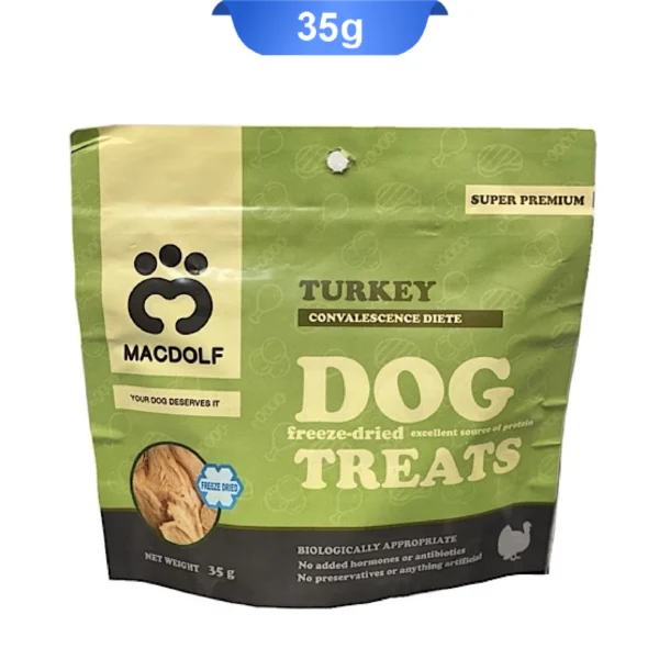 تشویقی سگ مک دولف طعم بوقلمون وزن 35 گرم Macdolf dog treats with turkey