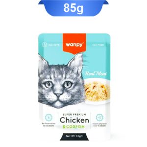 پوچ ونپی گربه با طعم مرغ و ماهی کاد در ژله