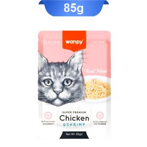 پوچ ونپی گربه با طعم مرغ و میگو در ژله