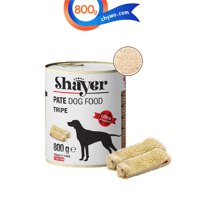 shayer-new-05 کنسرو سگ شایر طعم سیرابی مدل پته وزن 800 گرم Shayer - Image 1
