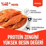 تشویقی سگ ونپی طعم مرغ مدل جرکی وزن 80 گرم Wanpy Chicken Jerky - تصویر 4