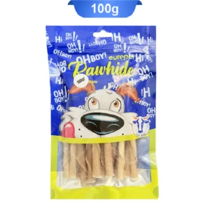 تشویقی سگ دنتال ژلاتینی یوروپت وزن 100 گرم Europet Rawhide