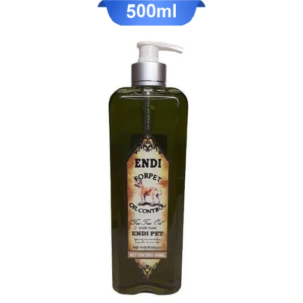 شامپو سگ اندی ضد کک و کنه و ضد قارچ حاوی روغن درخت چای وزن 500 میلی لیتر Endi Oil Control Bath Foam - Image 1