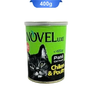 کنسرو گربه نوول لوکس پته طعم مرغ و بوقلمون وزن 400 گرم Noveluxe Chicken & Poultry