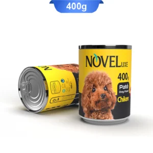 کنسرو سگ نوول لوکس پته طعم مرغ وزن 400 گرم Noveluxe Chicken