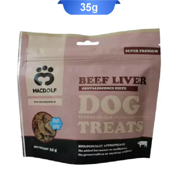 تشویقی سگ مک دولف طعم جگر گاو وزن 35 گرم Macdolf dog treats with Beef Liver - Image 1