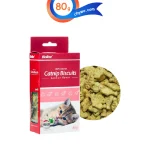 تشویقی بیسکوییتی گربه حاوی کت نیپ برند بایولاین طعم ماهی سالمون وزن 80 گرم Bioline Catnip Biscuits