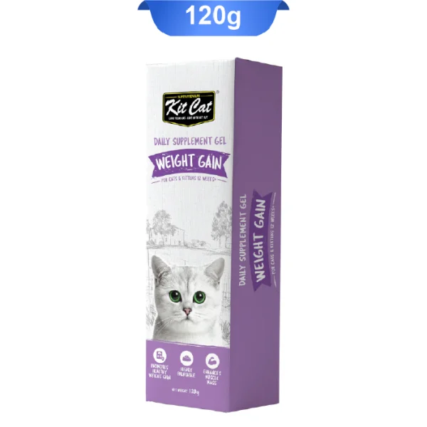 خمیر مکمل افزایش وزن گربه کیت کت وزن 120 گرم KitCat Weight Gain - Image 1