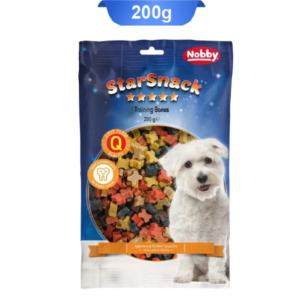 تشویقی سگ نوبی مدل استخوانی مولتی کالر وزن 200 گرم کد 104192 Nobby Training Bones - Image 1