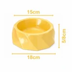 ظرف آب و غذا سگ و گربه جنس پلاستیک فشرده با کیفیت مدل زیگزاگ ابعاد 18x5/8 سانتی متر - تصویر 2