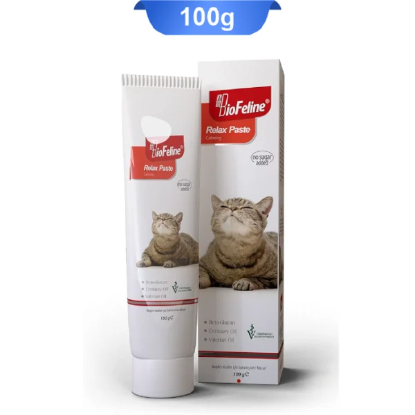 خمیر آرامش بخش و ضد استرس گربه بیوفلاین وزن 100 گرم BioFeline Relax Paste - Image 1