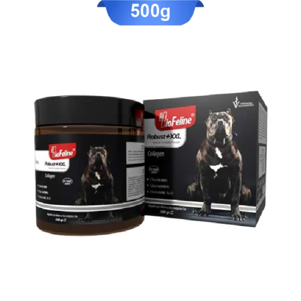 پودر مکمل عضله ساز سگ مدل ربوست XXL بیوفلاین وزن 500 گرم BioFeline Robust+XXL - Image 1