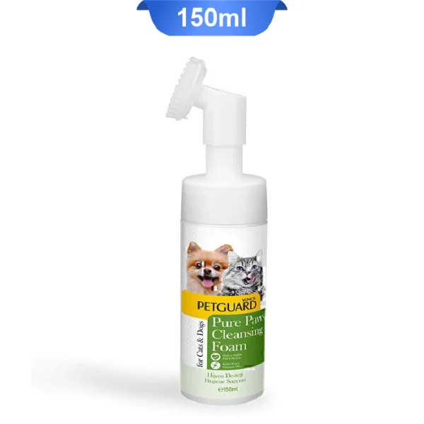 فوم شستشو دست و پا سگ و گربه پت گارد 150 میلی لیتر Pure Paws Cleansing Foam - Image 1