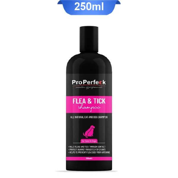 شامپو ضد کک و کنه سگ و گربه پروپرفک وزن 250 میلی لیتر ProPerfeck Flea & Tick - Image 1