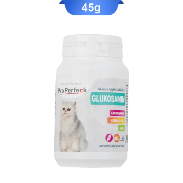 قرص مکمل گلوکزامین گربه پروپرفک 75 عددی ProPerfeck Glukosamin - Image 1