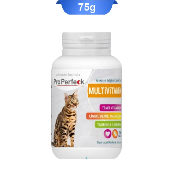 قرص مکمل مولتی ویتامین گربه پروپرفک 75 عددی ProPerfeck Multivitamin - Image 1