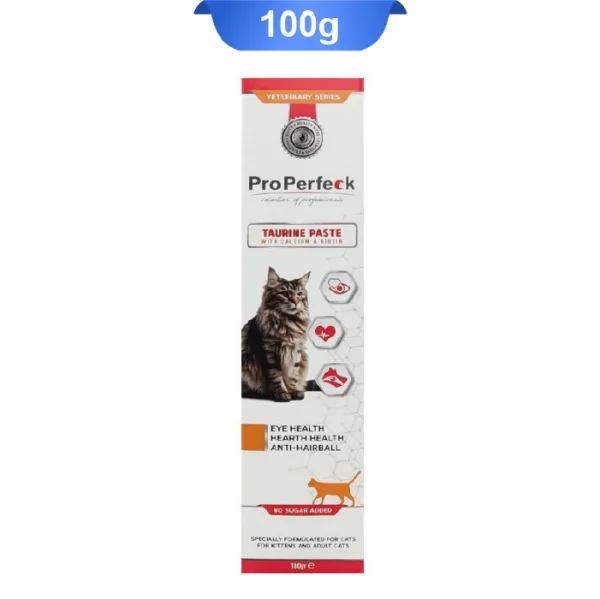 خمیر تائورین گربه حاوی کلسیم پروپرفک وزن 100 گرم Properfeck - Image 1
