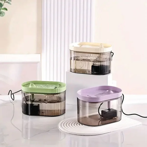 آبخوری اتوماتیک گربه دارای تصفیه آب ظرفیت 1/5 لیتر مدل آکوا کد 106336 - Image 1