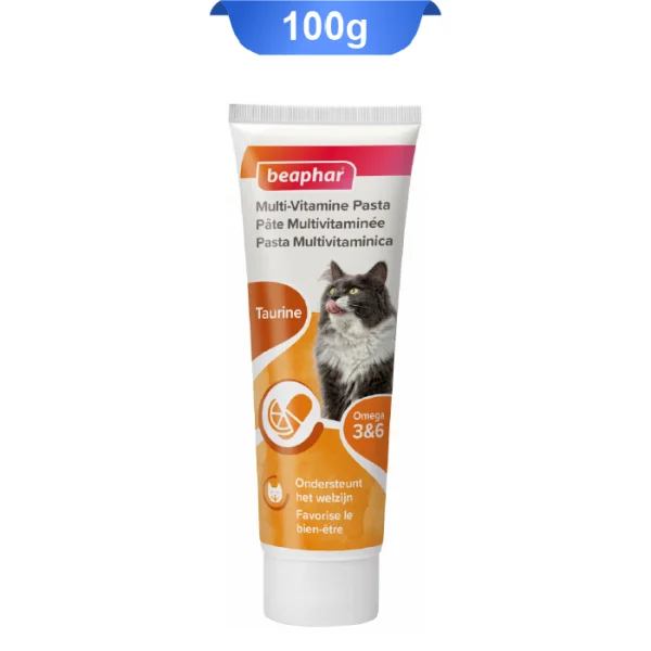 خمیر مولتی ویتامین گربه بیفار وزن 100 گرم Beaphar Multi-Vitamin Paste - Image 1