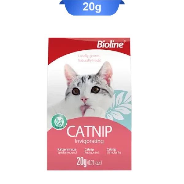 پودر گیاه کت نیپ گربه بایولاین وزن 80 گرم Bioline Catnip - Image 1