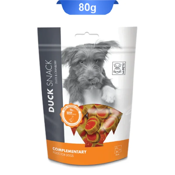 تشویقی سگ ام پت مدل سوشی طعم اردک و کرنبری وزن 80 گرم M-Pets Duck Snack - Image 1