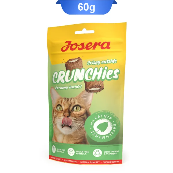 تشویقی مغزدار کرانچی گربه جوسرا مدل کت نیپ وزن 60 گرم Josera Crunchies Catnip - Image 1