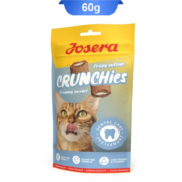 تشویقی مغزدار کرانچی گربه جوسرا مدل دنتال وزن 60 گرم Josera Crunchies Dental - Image 1