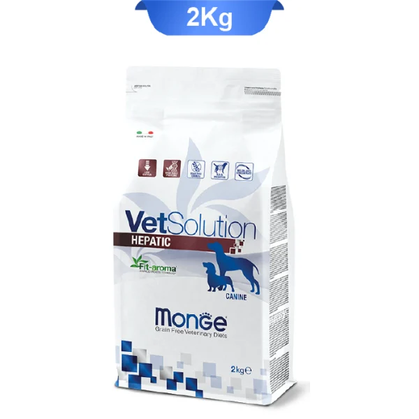 غذای خشک سگ مونژه هپاتیک طعم مرغ وزن 2 کیلوگرم Monge VetSolution Hepatic - Image 1